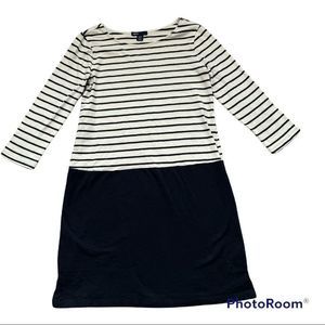 Striped Black and White Kids Dress